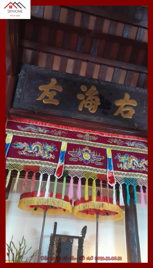 Hoành phi 3 chữ HỮU HẢI TẢ